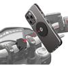 Shapeheart Innovazione francese, Portacellulare magnetico per moto con piastra in acciaio ultrasottile, Anti riflessione, Supporto per telefono per manubri o ponti di moto, Accessorio moto universale