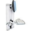 Ergotron StyleView Vertical Lift, Patient Room 61 cm (24") Parete Bianco [60-609-216]
