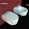 CERAMICA FLAMINIA Sanitari sospesi Flaminia Link vaso Goclean bidet e coprivaso avvolgente soft close