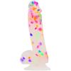 FRÖHLE Addiction Dildo Party Marty 7.5 Inch Frost and Confetti