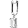 Brosway Orecchino Singolo Donna Pendente in Argento | Orecchini Pendenti Con Infinite White | Collezione FANCY - FIW12