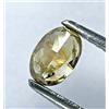 Sparkling Fancy Diamonds Rustico Diamante Naturale 0.46TCW Marrone Giallo Ovale Full Taglio per Regalo