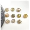 NATURAL ROSE CUT DIAMONDS Diamante Naturale Taglio Rosetta Rosa Loose 0.50ct 10 Pezzi 2.2 mm Rotondo