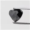 NATURAL ROSE CUT DIAMONDS Diamante Naturale Nero A Forma Di Cuore Taglio Crociato 0,25 Ct