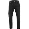 Nudie Jeans Skinny Lin Used Black Uomo Jeans W29/L32 Zip Sbiadito Cotone Stretch