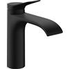 hansgrohe Vivenis 75023670 - Rubinetto da bagno con tappo di scarico, a risparmio energetico (CoolStart), con erogatore, altezza 110 mm, per lavabo, risparmio idrico, colore: nero opaco