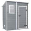 Keter - Casetta Manor Pent 6 X 4 Grigia in Resina 183 X 111 X 200 Cm