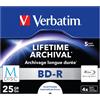 VERBATIM Blu-ray BD-R M-Disc Verbatim 25GB box 5 pezzi