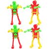 HANABASS Robot Giocattolo a Molla Danzante 4 Pezzi Plastica | Design Divertente, Leggero e Portatile, per Interno ed Esterno, Stimola L'immaginazione Colore Casuale