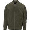 URBAN CLASSICS Giacca Bomber Uomo, Invernale, Stile Old School, Giubbotto Corto, Vestibilità Ottimale, Giacchetta a Vento Imbottito Aderente, Baseball