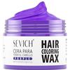 Sevich Tintura temporanea per capelli, colore lilla, forte tenuta, per uomini e donne, non grassa e resistente all'acqua, facile da lavare, per feste e cosplay, 120 g