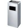 Cestino Gettacarte Posacenere 32x60,4x24,1 cm in Acciaio 16L per Interno Esterno