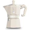 BIALETTI Caffettiera Moka Exclusive Cream 3 Tazze Alluminio Crema