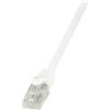 Logilink Cavo di collegamento RJ45 Rete CAT 6 U/UTP 7.5 m Bianco con protezione LogiLink [CP2081U]