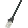 Logilink Cavo di collegamento RJ45 Rete CAT 6 U/UTP 7.5 m Nero con protezione LogiLink [CP2083U]