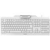 CHERRY SECURE BOARD 1.0 - Tastiera - con NFC - USB - Svizzera - Interruttore a chiave: CHERRY LPK - Bianco/Grigio (JK-A0400CH-0)