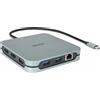 DICOTA 10-in-1 - Dockingstation - für Laptop, Tablet - USB-C - 2 x HDMI (D32057)