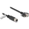 Delock Cavo M12 Delock con codice D da 4 pin femmina a RJ45 maschio con viti Cat.5e FTP 3 m (80450)