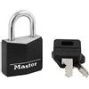 Master Lock 131D - Lucchetto con chiave in alluminio, colore: nero, confezione da 1