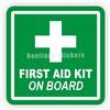 Stickify Adesivi PVC Auto Moto Kit Primo Soccorso Estintore Antincendio a Bordo
