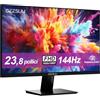 GEESUU Monitor PC 24 Pulgadas, Computer Gaming Pantalla Ordenador 144Hz, Full HD, VESA 75x75mm, 6ms, VA, 99% sRGB, Luz Azul Baja, HDMI 2.0, DP1.2