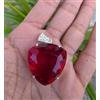 Chirag Gems Naturale 25 CT Rosso Rubino Cubico Loose Gemma 925Solid Argento Certificato