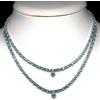 PNG Collana In Argento Sterling Con Apatite Naturale, Topazio E Zircone Blu 17in