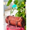 Fatto a mano Borsa Da Uomo In Pelle Vintage Con 2 Cinghie E Chiusura A Fibbia Marrone