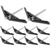Uonlytech Riparatore per Scatola 86mm Barra di Supporto a Vite Nera | Abs Ferro, Isolamento e Struttura Stabile, per Box Presa e Cassetta 86mm, Set da 1