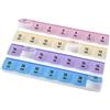 Portapillole Settimanale 7 Giorni X4 Dimensioni 19X13X2,8 Cm Scomparti A 4 Colori 1 pz