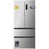 Cecotec Frigorifero Porta Francese 4 Porte Semi-Integrabile Total No Frost Bolero CoolMarket F2D 458 SBI Inox E. 458 Litri, Altezza 189 cm e 83 cm Larghezza, MetalFlexCooling, Compressore Inverter
