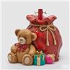 Enzo De Gasperi EDG Enzo de Gasperi Base per Albero di Natale Sacco Regali con Orsetto H44 D38cm