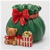 Enzo De Gasperi EDG Enzo de Gasperi Base per Albero di Natale Sacco Regali con Orsetto H39 D50cm