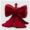 Enzo De Gasperi EDG Enzo de Gasperi Base per Albero di Natale Fiocco Bordeaux Grande in velluto H57 D50 cm