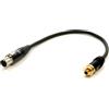 EXTREME CAVO ADATTATORE DA MINI JACK 3.5 SENNHEISER EW FEMMINA A SHURE TQG MINI CANNON 4 POLI FEMMINA