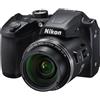 Nikon Fotocamera Bridge compatta Coolpix B500 - Nero + Nikon Nikkor 40x Wide Optical Zoom ED VR 4-160mm f/3-6.5 f/3-6.5 - refurbished