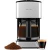 Cecotec Caffettiera a goccia, 6 tazze, capacità 0,8 l, 800 W | Programmabile, preparazione automatica all'ora desiderata, tecnologia ExtremeAroma, finitura in acciaio inox