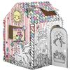 BANKERS BOX Casa di Cartone Unicorno per Bambini XXL (81,3 x 81,3 x 121,3 cm) - Casetta da Colorare, Casa Giocattolo Unicorno - Certificata FSC, Riciclabile - Divertimento Arte e Creatività - Età 3+