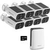 ARCCTV 4MP Solare Sistema di telecamere di sicurezza Esterno Wireless Audio IP65