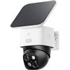 eufy Security SoloCam S340 - Telecamera di sicurezza solare per esterni, wireless, 3K, sorveglianza a 360°, senza punti ciechi, Wi-Fi a 2,4 GHz, compatibile con HomeBase 3 (rinnovato)
