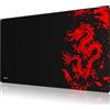 JIALONG Tappetino Mouse Gaming Grande Mouse Pad XXL (900x400x3mm) Confortevole, Tappetino per Mouse con Superficie in Stoffa Esclusiva, Precisione e Velocità Migliorate, Progettato per il Giocatore
