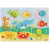 Goki Steckpuzzle Unterwasserwelt II: 30 x 21 x 2,4 cm, Holz, 9 Teile, per Stück
