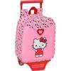 safta HELLO KITTY - Zaino asilo con carrello, ideale per bambini di diverse età, comodo e versatile, qualità e resistenza, 22 x 10 x 27 cm