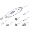 Sanitas SMA 35 - Fresa elettrica per Unghie con 7 Accessori per Manicure e Pedicure in zaffiro e feltro, Rotazione oraria e anti oraria, 4600 giri/min, 2 livelli di velocità