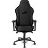 DRIFT GAMING Chair -DR275NIGHT- Sedia da gioco professionale, materiale tessuto con finitura velluto, braccioli regolabili 4D, pistone classe 4, girevole, meccanismo a rana, nero/grigio