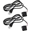 eMagTech 2 ventole USB 2510 con cuscinetto idraulico senza spazzole DC 25 x 25 x 10 mm, micro cuscinetto turbo ventola per laptop scheda madre 3D