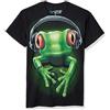 Liquid Blue Men's Frog Rock T-Shirt, Black, Large