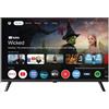 QBELL QT400FGT TV LED 40" Full HD Google TV DVB-T2/S2 Wi-Fi Bluetooth Nero