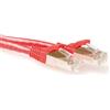ACT Red 0,5 metri di cavo patch LSZH SFTP CAT6A senza strappi con connettori RJ45