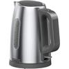 Braun PurShine WK1500GY, bollitore elettrico, base girevole a 360°, indicatore del livello dell'acqua, avvolgicavo, funzione spegnimento automatico, capacità 1,7 l, 2200 W, grigio